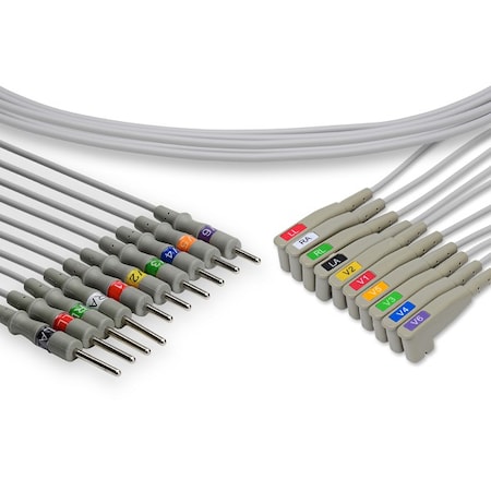 Mortara Quinton Compatible EKG Leadwire - 10 Leads Needle